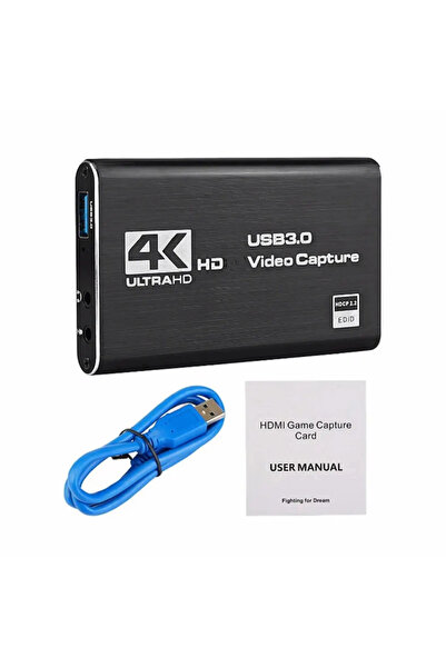 Choice بطاقة التقاط فيديو عالية الدقة 4K 1080p 60 إطارًا في الثانية باللون ال...