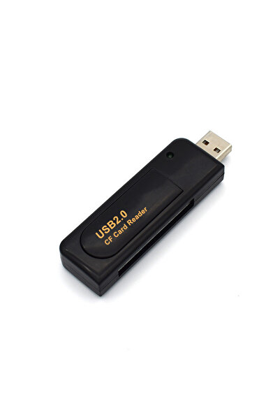 Choice قارئ بطاقات USB 2.0 CF أسود اللون لكاميرات CCD الرقمية وذاكرة الفلاش المدمجة وعارض وكاتب بيانات النقل