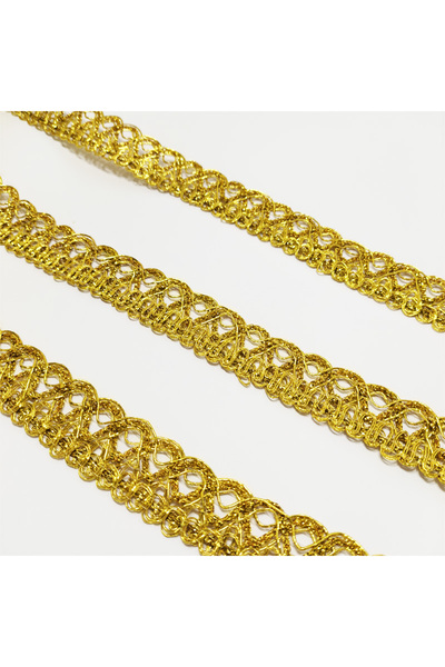 Choice بطاقة واحدة بيضاء كبيرة، 20 ياردة، حافة معدنية، حافة ذهبية، مواد خياطة...