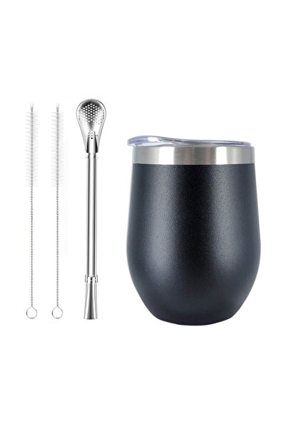 Choice 4PCS SET 4pcs Yerba Mate Cup Set Stainless Steel Double Wall Mate Cup And Bombilla Set 350ml Heat In