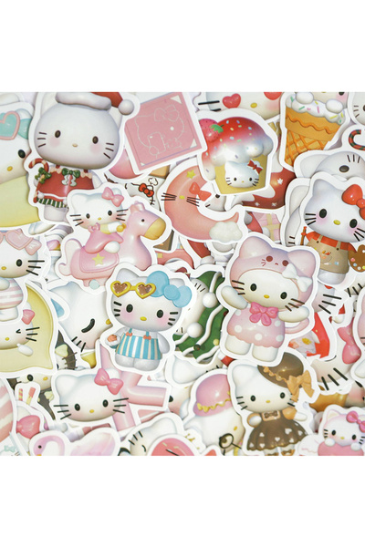 Choice3 ١٠٠ قطعة من ملصقات سانريو ثلاثية الأبعاد اللطيفة لشخصيات هيلو كيتي وس...