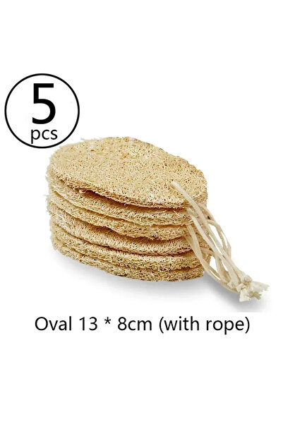 Choice 5 قطع من إسفنجات الليفة الطبيعية، إسفنجة استحمام عضوية من الليفة، إسفن...