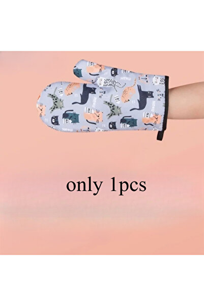 Choice قفازات فرن ميكروويف مقاومة للحرارة بنمط منقوش، قفازات عازلة للحرارة مض...