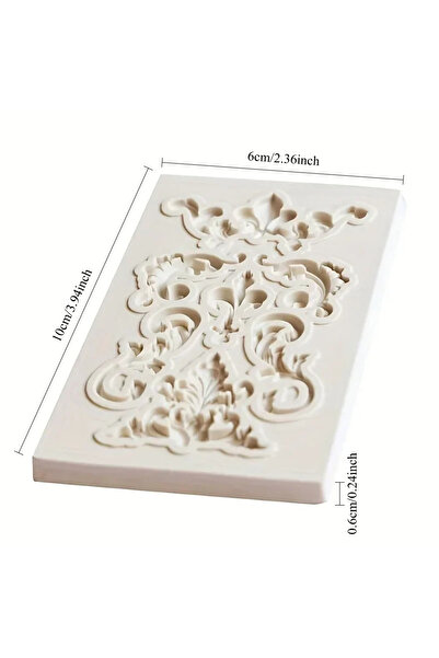 Choice A Vintage Flower Design Resin Liquid Mold European Embossed Craft Cand...