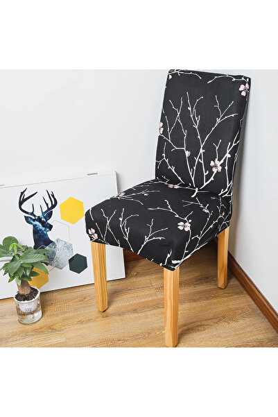 Choice غطاء كرسي سباندكس 02 قابل للتمدد ومرن للاستخدام المنزلي وغرفة الطعام وغطاء كرسي مطبوع وغطاء عالمي للمطبخ