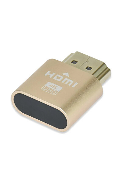 Vikefon Gold HDMI-compatible Dummy Plug Virtual Display Headless Ghost Displa...