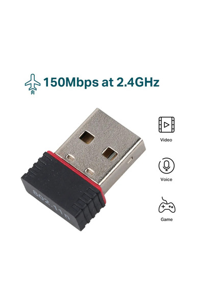 Choice RTL8188 150Mbps USB WiFi Adapter for Raspberry Pi,Wireless Network Card Adapter WiFi Dongle for D...