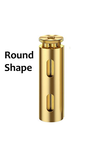 Choice1 آلة لف السجائر الصلبة المستديرة الشكل مصنوعة من النحاس العتيق، يدوية،...