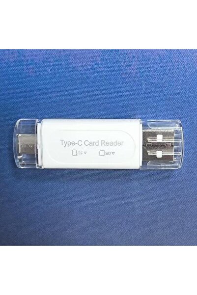 Choice WHITE TF+SD 2-in-1 OTG Card Reader Type-c Multifunctional Car Camera Card Reader For Mobile Phones A