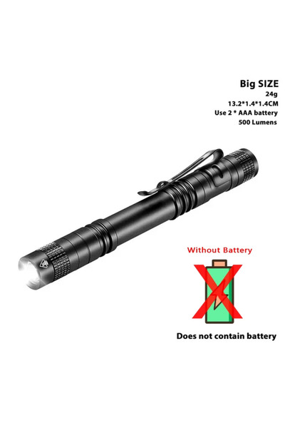 XIWANGFIRE 4 قطع طويلة الطراز 1/2/4 قطع مصباح يدوي LED صغير جدًا محمول باليد قلم ضوء Linterna Pocke