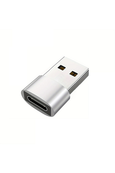 Choice 1 قطعة فضية 1/2 محول USB C من النوع C إلى USB للهواتف المحمولة من الذك...