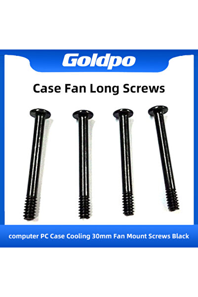 Choice1 20 قطعة من مسامير تثبيت مروحة علبة Goldpo الطويلة لمروحة مبرد المياه ولوحة أمامية لعلب الكمبيوتر