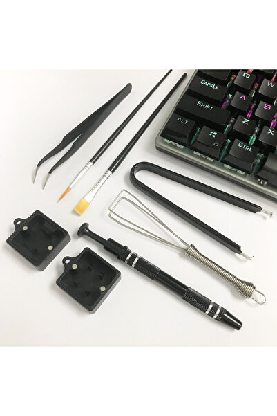 Choice with opener Keyboard Lube Kit 7-Piece Set with Switch Opener Puller Tweezers for Custom Keyboard, Ke