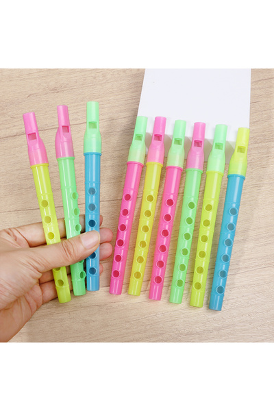 Choice3 10 قطع عشوائية من 10 إلى 50 قطعة من ألعاب الفلوت الموسيقية الملونة لل...