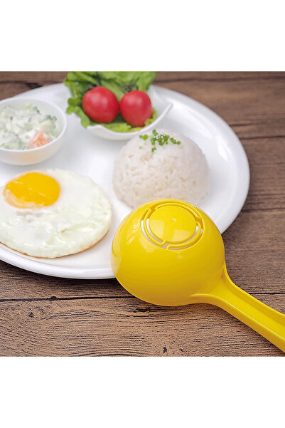 Choice Yellow Plastic Shaped Spoon Rice Spoon,Non-stick DIY Rice Scoop Mold,Rice Ball Spoon,Half Round Rice