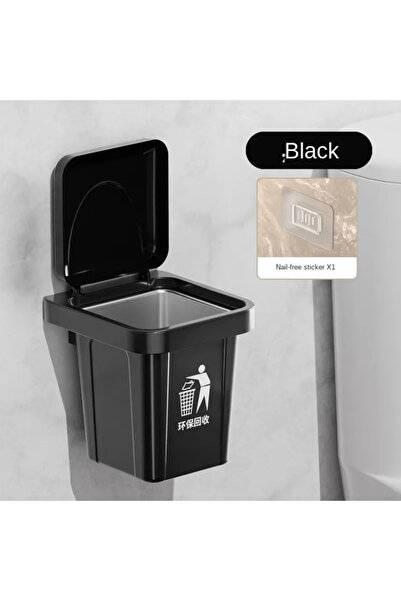 Choice black Portable Ashtray Trash Can Ashtray with Lid, Stainless Steel Ash...
