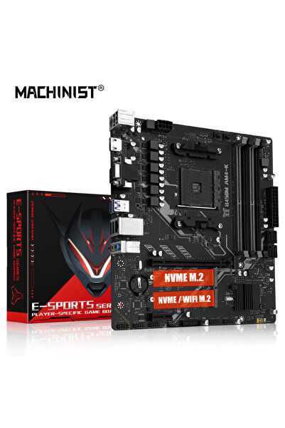 Choice Motherboards MACHINIST B450M-AM4-K ADM Motherboard Supports AM4 Series...