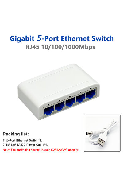 Choice1 5 Ports Gigabit RJ45 5/8 port 10/100/1000Mbps Fast Ethernet switch Ne...