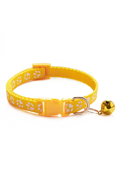 Choice yellow New hot pet for cat bell collar dog print cat collar multi-colo...