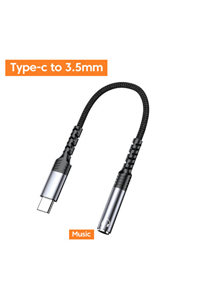 Choice C To 3.5mm Music Type C to 3.5mm Headphone Adapter USB-C 3.5 Jack Audio Cable for iPhone 15 16 Musi