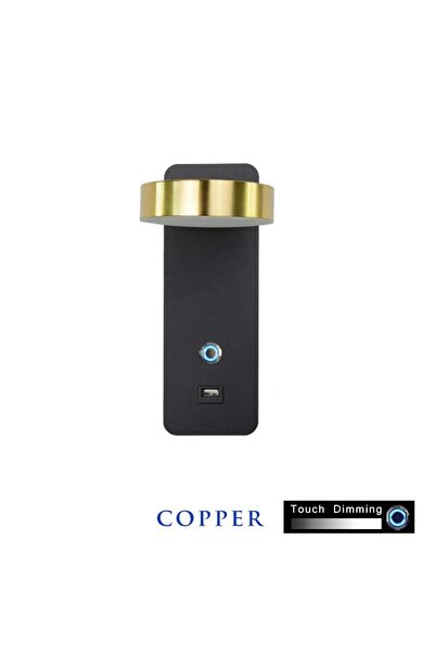 Choice 3 Color WA213GB-3 Color Indoor Wall Light Modern Aluminum 3 Color Touch Dimming USB Interface LED Li