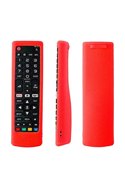 Choice غطاء حماية لجهاز التحكم عن بعد للتلفزيون باللون الأحمر، مقاوم للصدمات،...