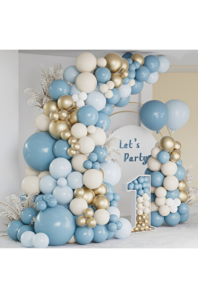 Choice طقم قوس البالونات CY297blue، 139 قطعة، طقم قوس البالونات الأزرق الباهت...