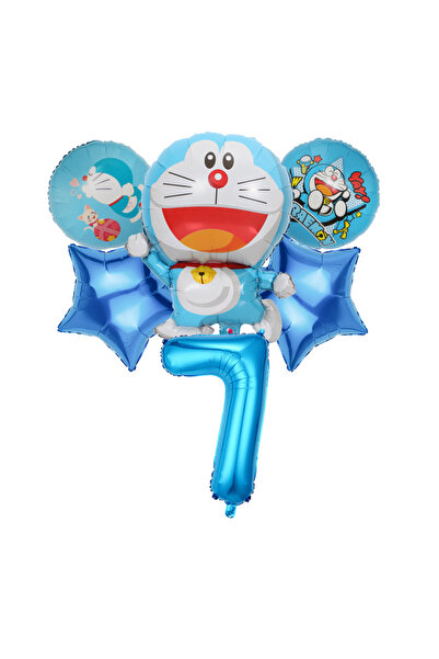 Miniso 40inch B-7 Doraemon New Birthday Decorative Ballons Set Aluminum Foil 40inch Number Balloons Set Par