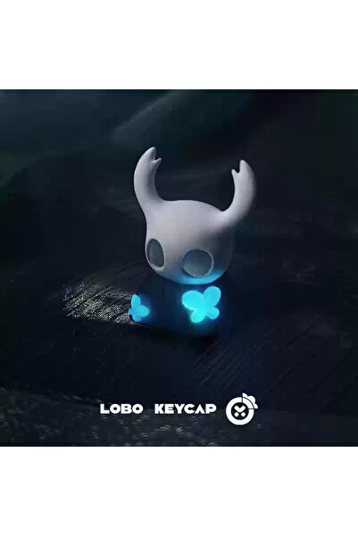 Choice لوحة مفاتيح Hollow Knight Hollow Knight ذات غطاء مفتاح ناقل للضوء ولوحة مفاتيح ميكانيكية من الراتنج ذات شخصية لطيفة