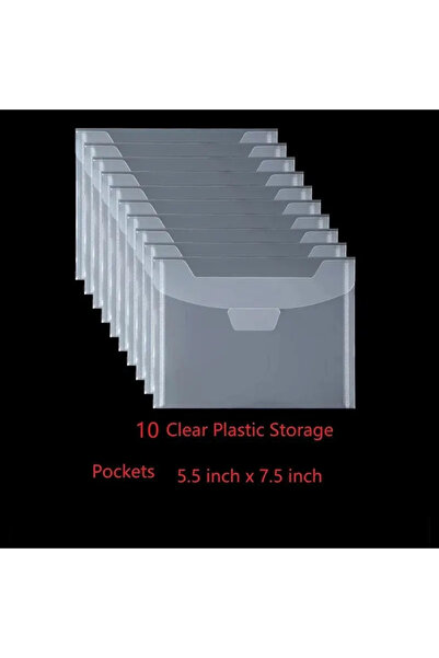 Choice WJD-10 40 Pieces Transparent Plastic Envelope Storage Bag and Soft Magnetic Sheet for Cutting Mol..