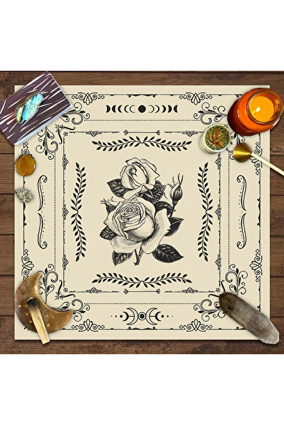 Choice 49x49cm JP273 1pc Tarot card tablecloth, mysterious rune astrology alt...