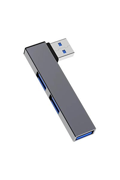 Choice موزع USB رمادي 3 في 1 USB HUB OTG USB 3.0/Type-C 3.0 إلى 3 منافذ USB م...