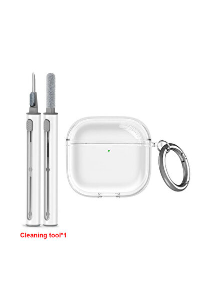 Choice حافظة سماعة أذن شفافة مع أداة تنظيف لأجهزة AirPods Pro 2 متوافقة مع ال...