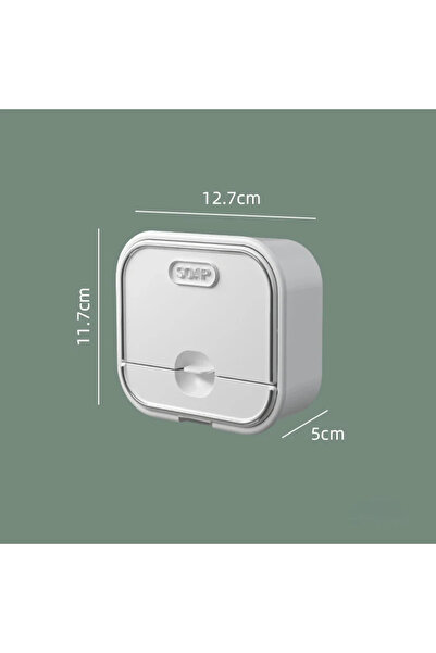 Choice صندوق تخزين صابون غسيل منزلي متعدد الوظائف بتصميم إبداعي مزدوج من قطعة واحدة باللون الأبيض، صندوق صابون غسيل منزلي متعدد الوظائف بفتحة من الأمام