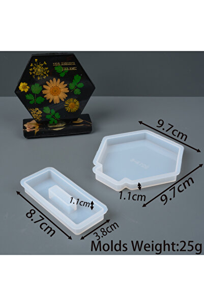 Choice1 قالب سيليكون لعرض الصور على شكل قلب سداسي الشكل مصنوع يدويًا من مادة ...