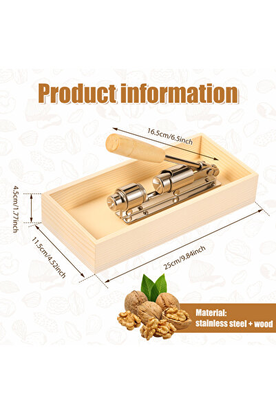 Choice A with tray Pecan Cracker Nut Cracker Opener Tool Adjustable Nutcracke...