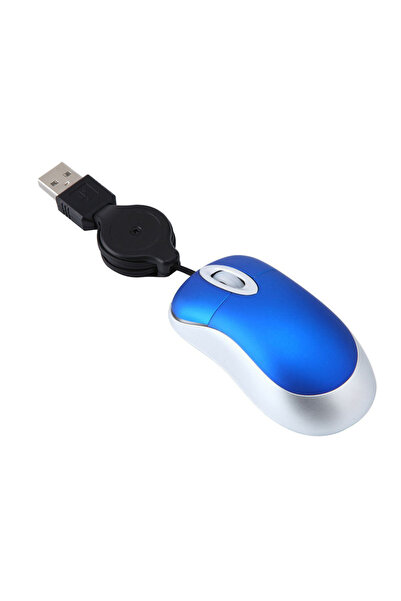 Choice Blue Mini USB Mouse with 4-70cm Extension Cords Optical Mice 1000dpi 3...