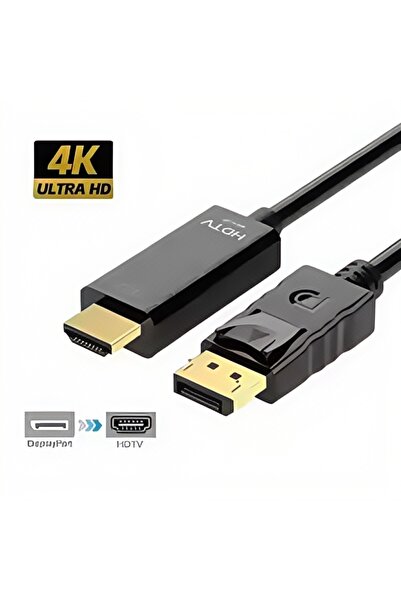 Choice كابل DisplayPort إلى HDMI بدقة 2K و4K بطول 1.8 متر (6 أقدام) - موصل مطلي بالذهب 4Kx2K، محول من DP إلى HDTV