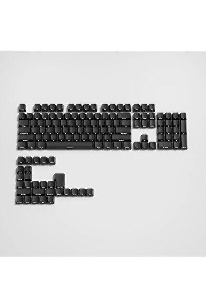 Choice أغطية مفاتيح PBT مطبوع على الجانب الأسود الليلي، مزدوجة اللقطات، أغطية مفاتيح بإضاءة خلفية RGB، رمادي متدرج، مفاتيح MX،