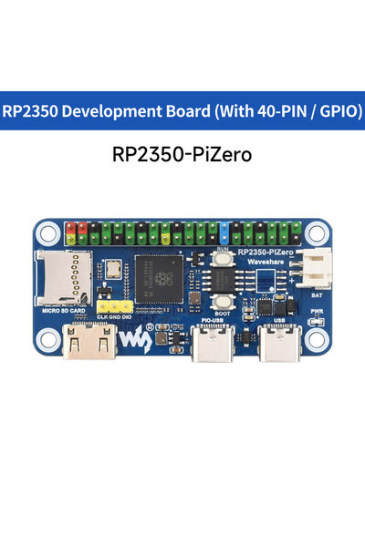 Choice RP2350-PiZero Waveshare RP2350-PiZero Raspberry Pi Pico 2 RP2350B Microcontroller 520KB SRAM 16MB Fl
