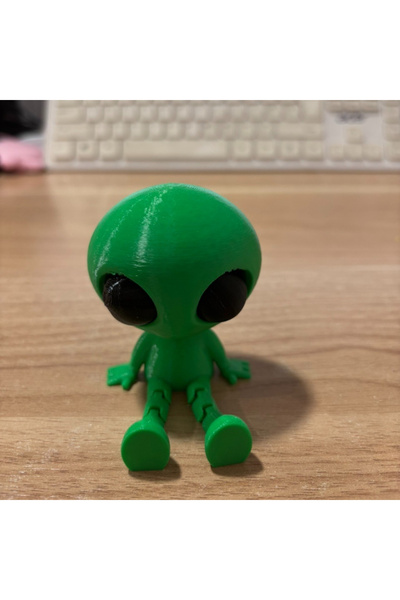 Choice زينة تمثال رائد فضاء فضائي مطبوع بتقنية ثلاثية الأبعاد باللون الأخضر، ...