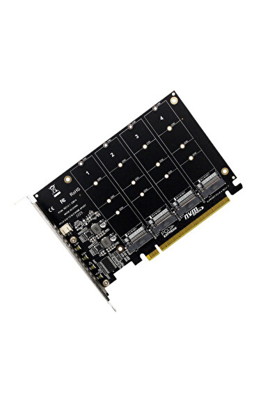 Choice بطاقة توسيع SSD من PCIE X16 إلى 4NVME M.2 NVME PCIE 4.0 X16 محول RAID ...