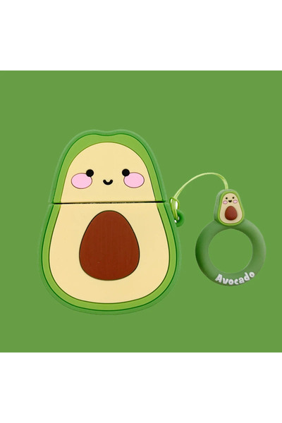 Choice حافظة سماعات AirPods 1 2 بتصميم أفوكادو وكعكات شوكولاتة ثلاثية الأبعاد وخبز لسماعات AirPods 1 2 3 4 Pro بتصميم كرتوني لطيف