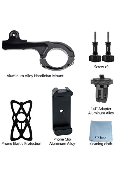 Choice add Metal Phone Clip Aluminum Alloy Handlebar Mount Bike Bicycle Holde...