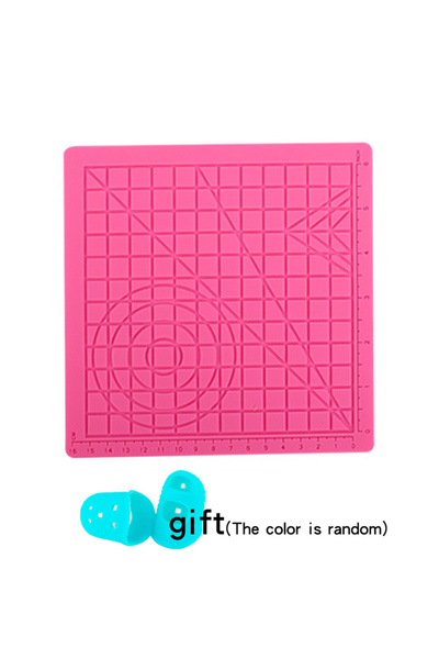 Choice1 قلم طباعة ثلاثي الأبعاد وردي اللون، حصيرة سيليكون، قالب رسم إبداعي DIY مع غطاء إصبع مقاوم للحرارة