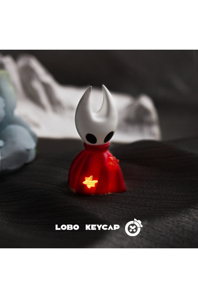 Ajazz غطاء مفتاح Hornet Hollow Knight أحادي شفاف Kawaii Hornet Creative Keycap Resin Mechanical Keyboa