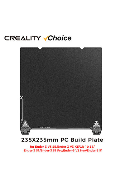 Choice PC Build Plate Creality Single-sided PC Platform Board 235x235mm Frosting Build Plate for Ender-3 V3