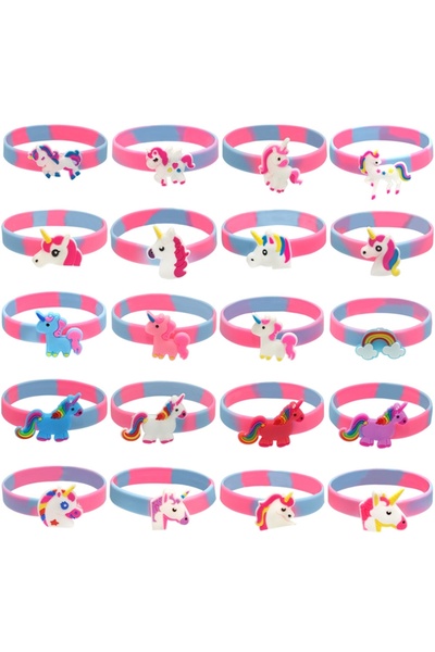 Choice ٢٠ قطعة عشوائية من ١٠ أو ٢٠ قطعة من أساور المعصم المصنوعة من السيليكون...