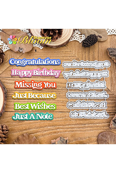 Choice قوالب القطع المعدنية الأصلية الأساسية المفيدة للكلمات الإنجليزية عناوي...