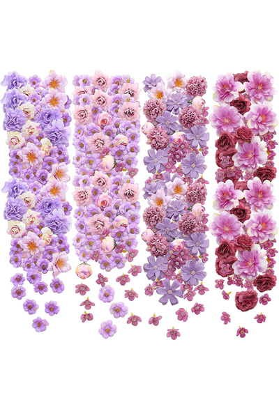 Choice Purple-50Pcs 24/50Pcs 4cm Purple Artificial Rose Daisy Peony Flowers H...